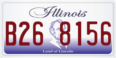 IL license plate B268156