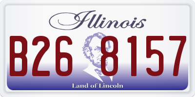 IL license plate B268157