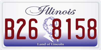 IL license plate B268158