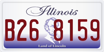 IL license plate B268159