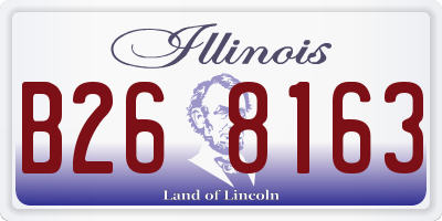 IL license plate B268163