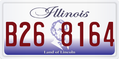 IL license plate B268164