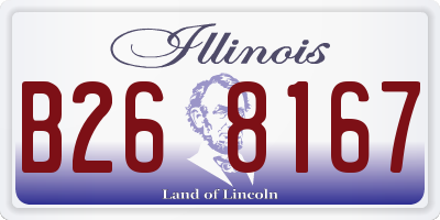 IL license plate B268167