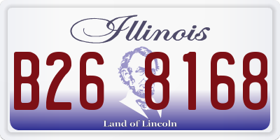 IL license plate B268168