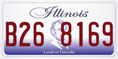 IL license plate B268169
