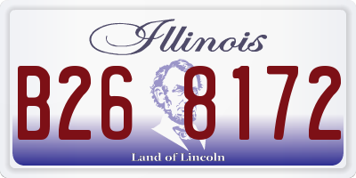 IL license plate B268172
