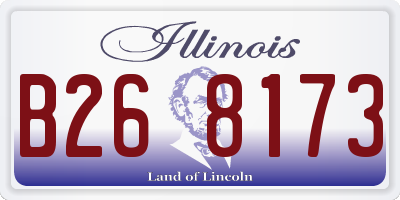 IL license plate B268173