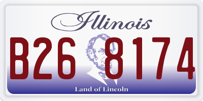 IL license plate B268174