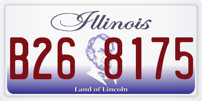 IL license plate B268175