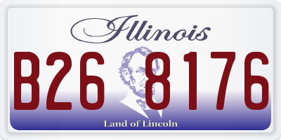 IL license plate B268176