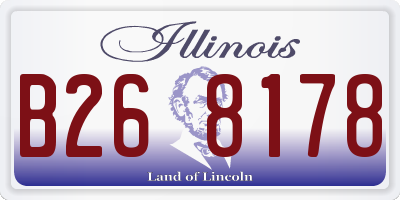 IL license plate B268178