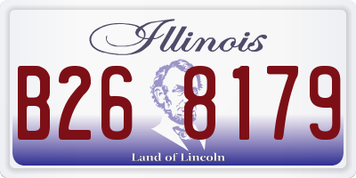 IL license plate B268179