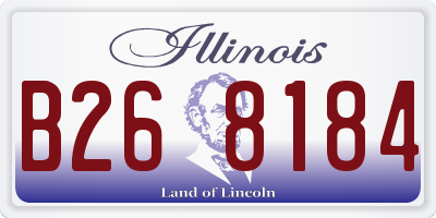 IL license plate B268184