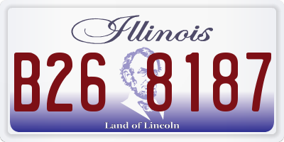 IL license plate B268187