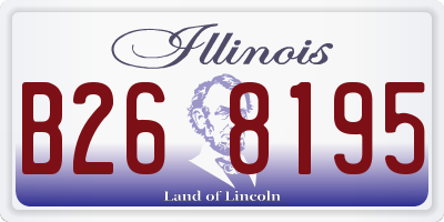 IL license plate B268195