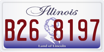 IL license plate B268197