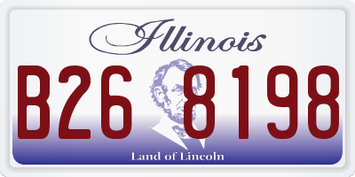 IL license plate B268198