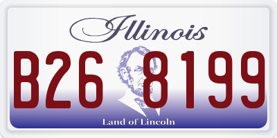 IL license plate B268199