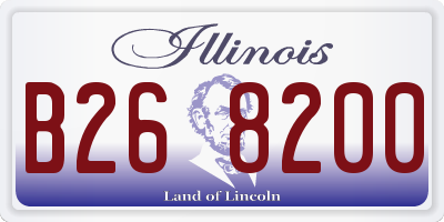 IL license plate B268200