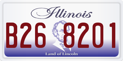 IL license plate B268201