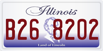 IL license plate B268202