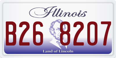 IL license plate B268207