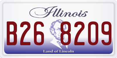 IL license plate B268209