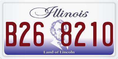 IL license plate B268210