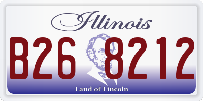IL license plate B268212