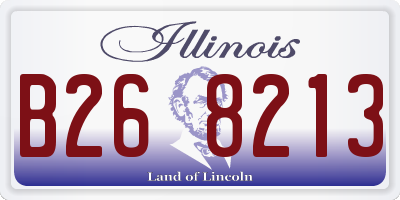 IL license plate B268213