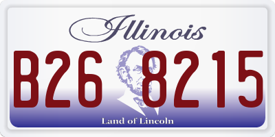 IL license plate B268215