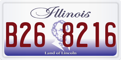 IL license plate B268216
