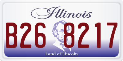 IL license plate B268217