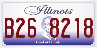 IL license plate B268218