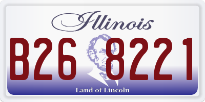 IL license plate B268221