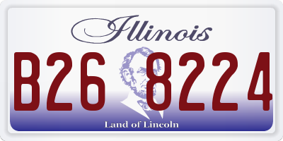 IL license plate B268224