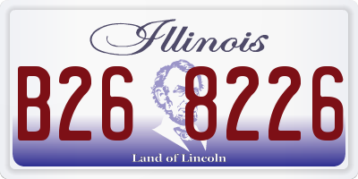 IL license plate B268226