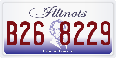 IL license plate B268229