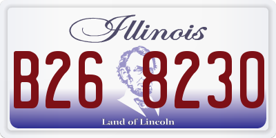IL license plate B268230