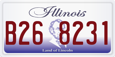 IL license plate B268231