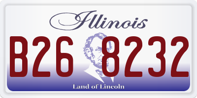 IL license plate B268232