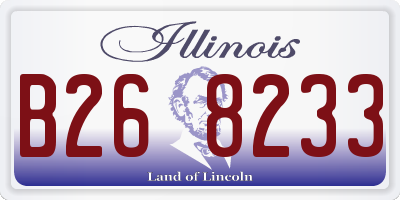 IL license plate B268233