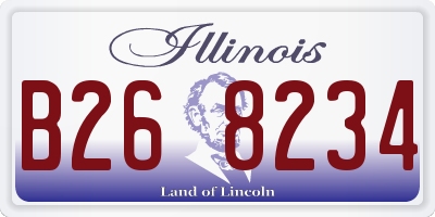 IL license plate B268234