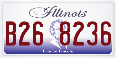 IL license plate B268236
