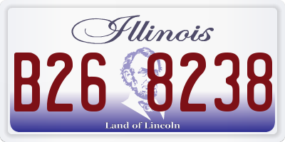IL license plate B268238