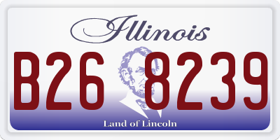 IL license plate B268239
