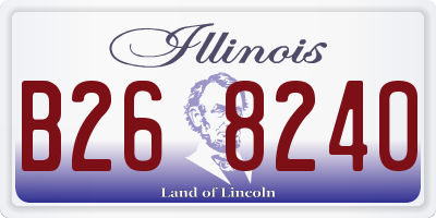 IL license plate B268240