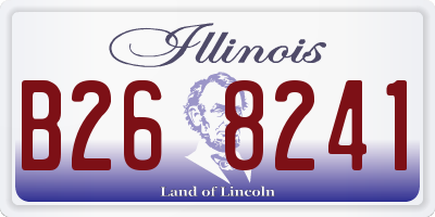 IL license plate B268241