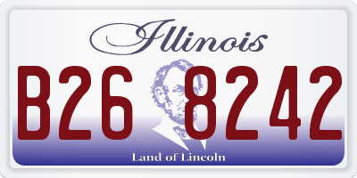 IL license plate B268242