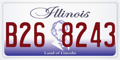 IL license plate B268243